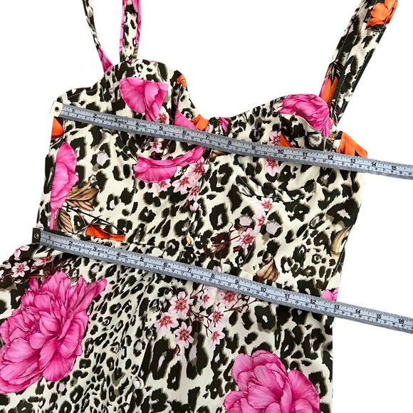 Revolve x‎ Agua Bendita Floral Animal Print Alani Fearless Dress XS Maximalist - Picture 7 of 8